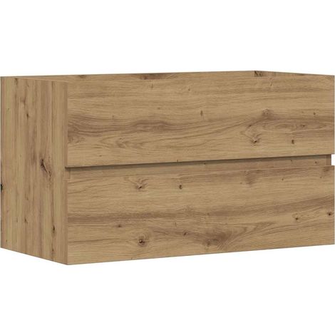 Maison Exclusive - Waschbeckenunterschrank Artisan-Eiche 90x38,5x