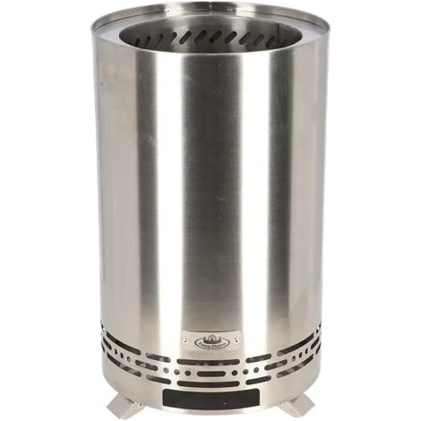 Braséro à Pellets M - Argenté - 23 x 23 x H 47,3 cm - Livraison gratuite (1/3)