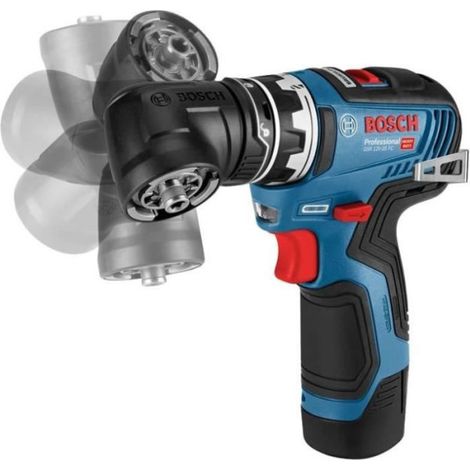 Perceuse-visseuse Bosch Professional GSR 12V-35 FC + 2 batteries 3,0 Ah 12V + Chargeur GAL 12V-40 - Couple 35Nm - 06019H3008 (1/5)
