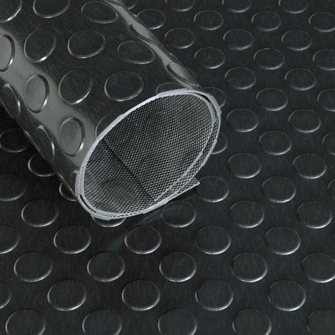 Alfombra de PVC con tacos Ultra Grip 120 cm - Por metro lineal - Negro (1/2)