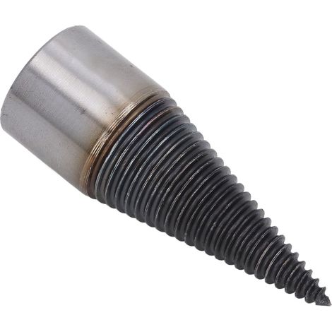 Perceuse à bois fendue en acier carbone haute dureté, mèche amovible résistante à l'usure, queue carrée 32 mm / 1,26 po pour fendre bûches. (1/5)