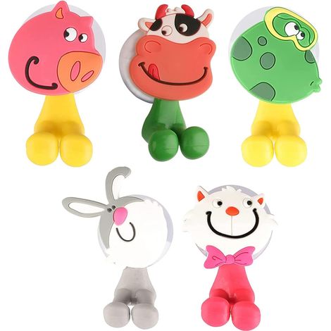 Soporte Para Cepillo De Dientes - Ventosa Rotativa 360° - Para Baño Cocina Espejo Azulejo Cristal - Pack De 5 (1/5)