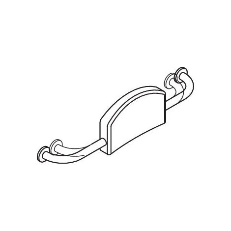 HEWI 805.51.910 Appui-dos Ser 805, inox (1/4)