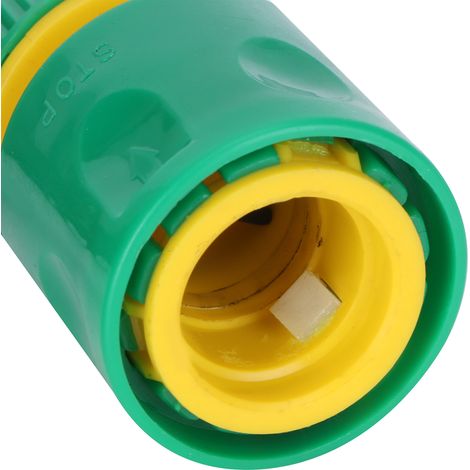 2er-Set Schnellkupplungen für G1/2-Schläuche – Schwarzes ABS – Sprüh- und Bewässerungsanlagen für Garten, Waschen und Reinigen (1/5)