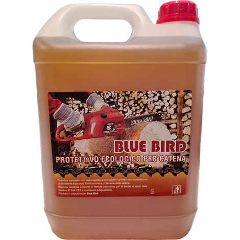 Huile végétale de refroidissement et de protection pour tronçonneuses, 1 L, marque Blue Bird 210280.
