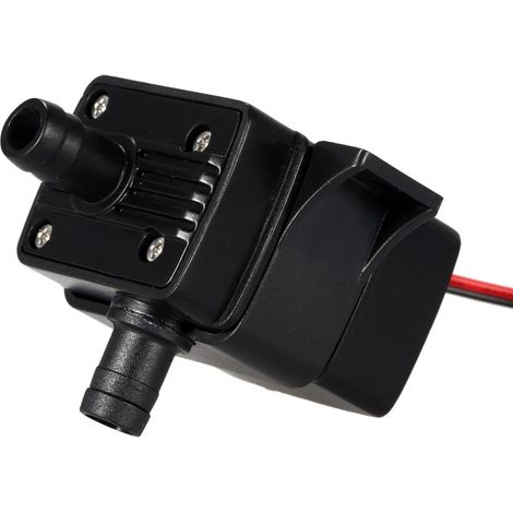 Mini pompe à eau/huile sans balais DC12V 4,2W ultra-silencieuse, étanche et submersible, pour fontaines et aquariums. Débit : 240 l/h, hauteur de refoulement : 300 cm. (1/5)