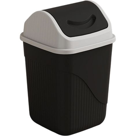 Panier De Rangement Carré Avec Couvercle - Design épuré Noir - Pour Organisation Maison - Lot De 1 (1/5)