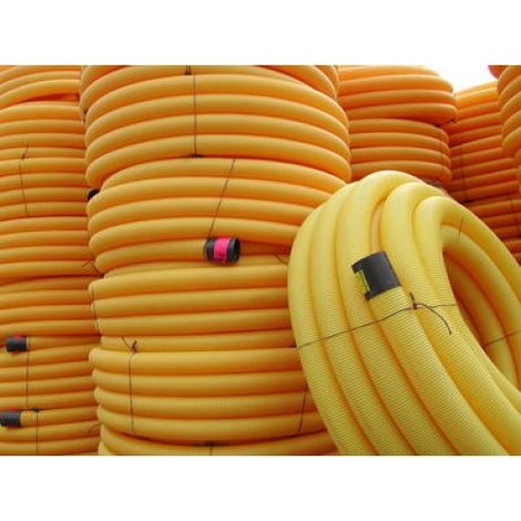 Polypipe – Drain annelé D.80mm en 50M – Raccord pour gouttière – Pour drainage agricole et ouvrages en sous-sol – Ø 50 à 200mm