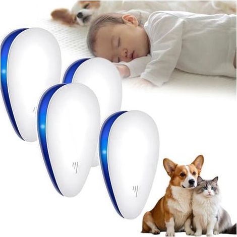 Set mit 2 Ultraschall-Abwehrgeräten, Steckdosengerät für den Innenbereich mit Nachtlicht für Wohn- und Schlafzimmer, Upgrade 2025, 4 Stück - (1/5)