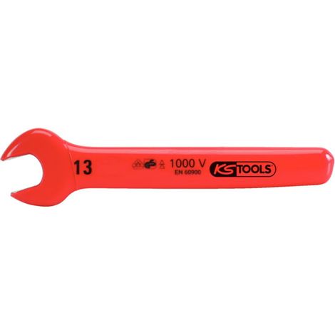 Clé à fourche KS Tools avec isolation de protection, 11/16". (1/2)