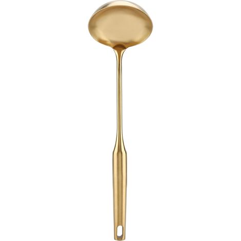 Cuillère à Dessert en Acier Inoxydable avec Note de Musique pour Café (Dorée)