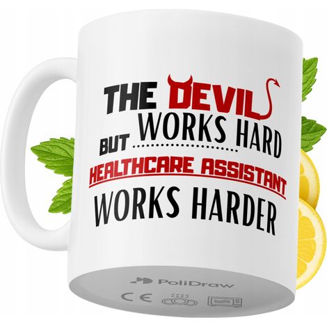 Lustige Tasse für Pflegehelfer/innen – Kaffee- oder Teetasse mit witzigem Textdesign – ideal für Geburtstage, Namenstage, Feiertage und besondere Anlässe. Hochwertige Tasse für Zuhause, Büro und Arbei (1/5)