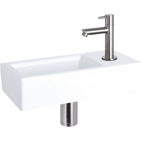 Differnz Lavabo Blanc H19xl38xL58cm