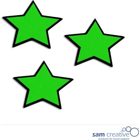 Symbole magnétique Étoile 4x4 cm vert