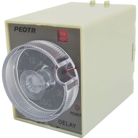 ST3PF DC 24 V 8 broches 30 s Off Delay-Zeitrelais pour Zeitverzögerung gris