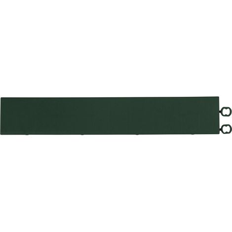 Rampe verte émeraude pour dalle épaisseur 12 mm Rampe clipsage facile dimensions 30 x 5,5 cm Rampe à usage intensif idéal pour jardin