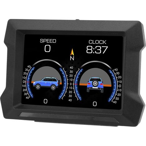 Afficheur Tête Haute Voiture OBD2 GPS Compteur Multifonction avec Indicateur de Pente, Alerte Excès de Vitesse pour Véhicule (1/5)