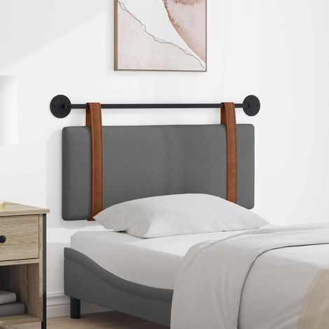 vidaXL Tête de lit suspendue Gris foncé PU antique (1/5)