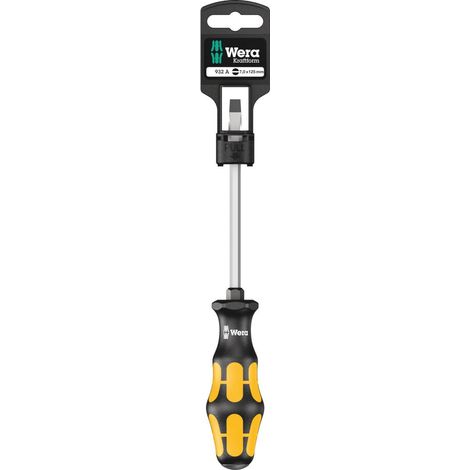 Wera WER018266 Kraftform 932 Slotted Tip Chisel Driver 7.0 x 125mm