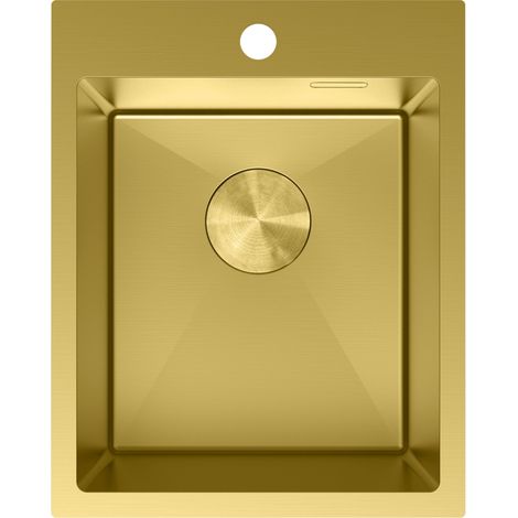 Mexen Solix évier en acier inoxydable 1 bac 400 x 500 mm, doré - 6406401000-55 (1/5)