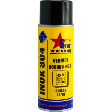 INOX 304 spray 400 ml vernice anticorrosiva a base di acciaio inossidabile inox 6 PEZZI