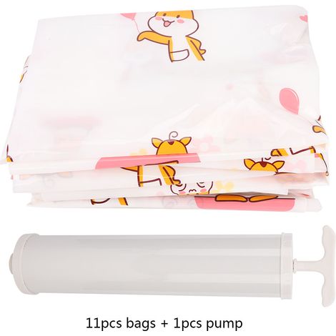 Sacs de Rangement Sous Vide pour Vêtements et Couettes - 11 Sacs avec Pompe à Main (1/5)