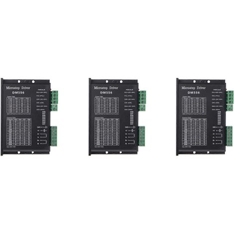 Der digitale Schrittmotorcontroller 3X, der progressive Motorcontroller Dm556, ist kompatibel mit Schrittmotoren der Typen Nema 23, Nema 24 und Nema 34. (1/5)