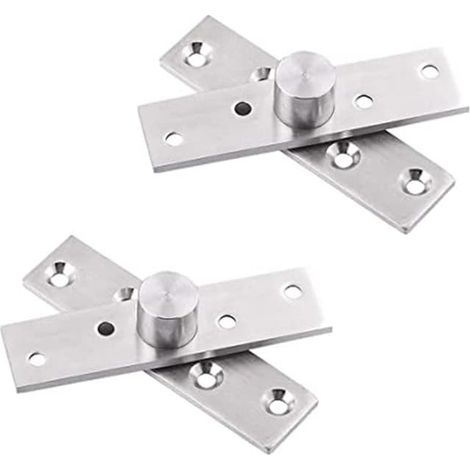 Charnières À Pivot De Porte, Arbre À 360 Degrés INOX Gonds De Porte Cachés Invisible Charnière De Larbre Central Charnières De Porte Robustes Dissimulé Charnière De Porte Tournante (2 Paquets) (1/5)