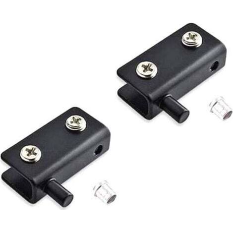 [NIEMALS VERWENDET] Stück Edelstahl-Glastürscharniere, verstellbare Glastürscharnierklemme (40 x 20 x 10 mm), Scharnierclip