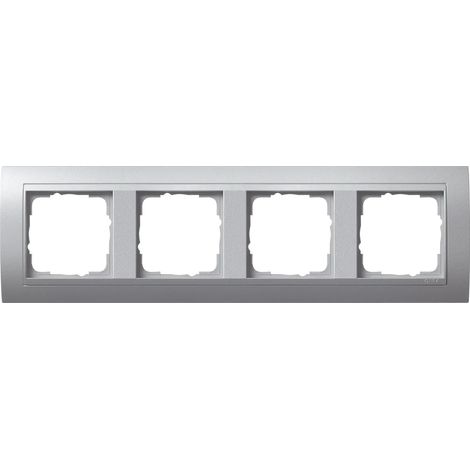Gira Marco embellecedor 4f Intermedio F Alu Gira Event F Alu [021436], 0214 36