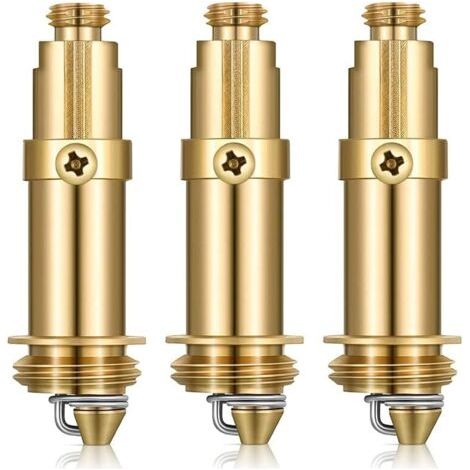 royaluxe-3 Pcs Bassin Pop-up Boulon à Ressort en Laiton Ressort Bouchon en Laiton pour La Plupart des Évier Baignoire Bassin Drain Bouchon À Ressort Interne Boulon (1/4)