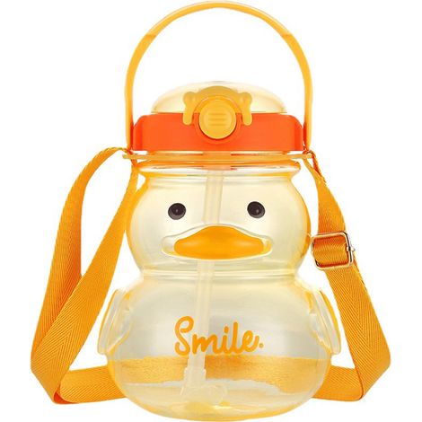 Bouteille d'eau canard adorable gobelet portable réutilisable tasse ventrue pour étudiants fitness salle de sport activités extérieures (1/5)