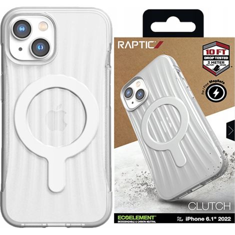 Custodia rigida Raptic X-Doria Clutch Built Case per iPhone 14 Plus con cover posteriore MagSafe trasparente (1/5)