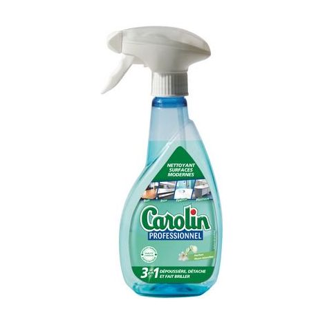 Nettoyant spray surfaces modernes 3 en 1 Carolin - spray 400 ml