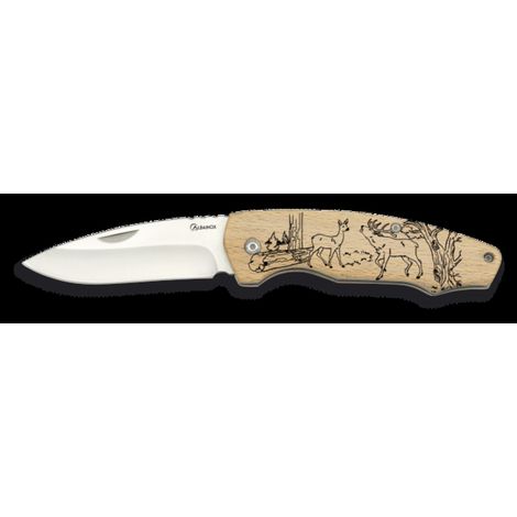 Couteau pliant Martinez Albainox 19875GR571 manche bois lame 7.5 cm