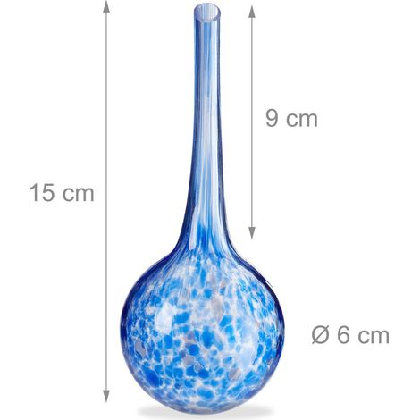 Set di 2 sfere d'irrigazione decorative per piante da interno 15 x 6 cm irrigazione prolungata in vetro trasparente 130007244