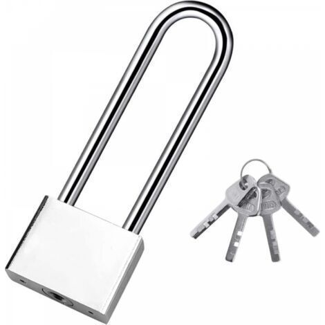 Cadenas à clé étanche 40mm avec 4 clés – Anse longue pour entrepôts et garages – Sécurité renforcée contre le crochetage - tures-40mm (1/5)