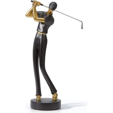 Golfer-Figur, Statue, Dekoration, Golf-Skulptur, Kunstharz, Geschenk (1/4)