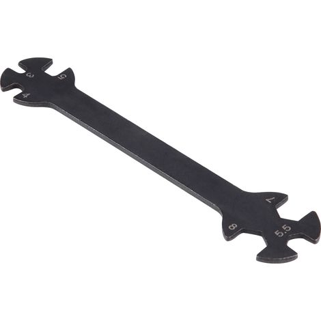 Outil multifonction en métal pour voiture télécommandée (modèle réduit de jouet). Clé multifonction pour voiture RC. (1/5)