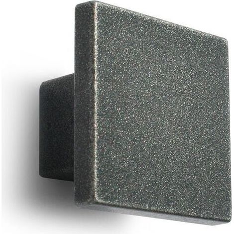 Pomolo quadrato effetto ferro 30x30x19mm - 022Q Quadro