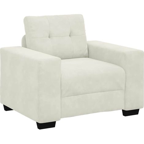Maison Exclusive - Divano Sedia Crema 100x78x80 cm Velluto
