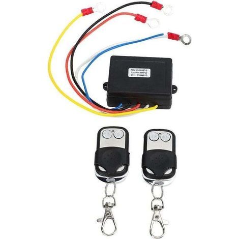 Kit de récepteur de commutateur de télécommande de treuil sans fil 12 V 24 V universel pour camion ATV SUV (1/5)