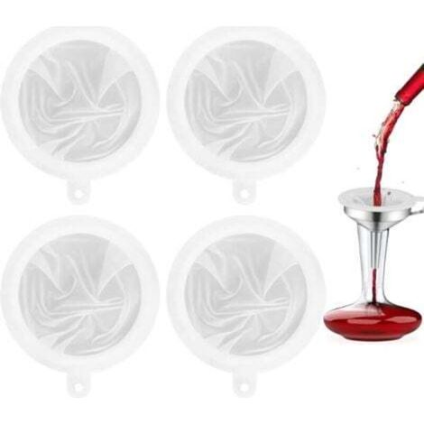 Stück Feinmaschen-Lebensmittelfilter (100/200/300/400), Nylon-Lebensmittelsieb, Küchensieb für Saft, Milch, Wein, Marmelade