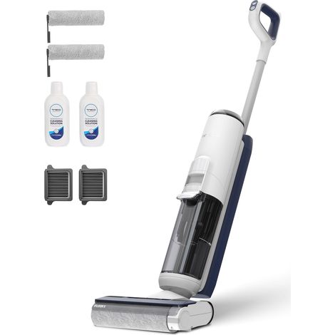 Tineco iFLOOR 5 Breeze Complete Aspirapolvere Lavapavimenti Senza Fili, Pulizia in Un Solo Passaggio per Pavimenti Duri, Pulizia dei Bordi, Auto Pulizia, Scopa Elettrica Design Leggero e Senza Fili