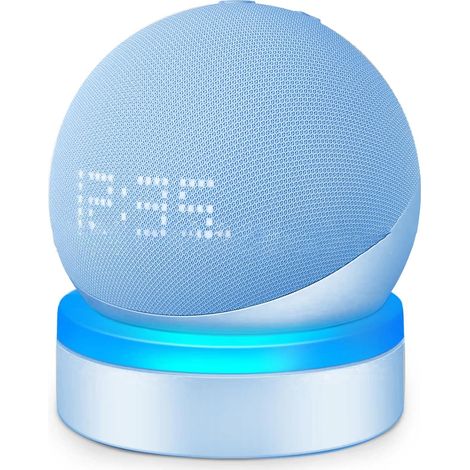For Echo Dot 4 / Echo Dot 5 Holder With Luminescence Desktop Stand Holder Accessories With Integrated Cable Management, Speaker Accessories Rack (Amazon Echo Dot 4 / Echo Dot 5, Sky Blue) Wl808 (1/5)