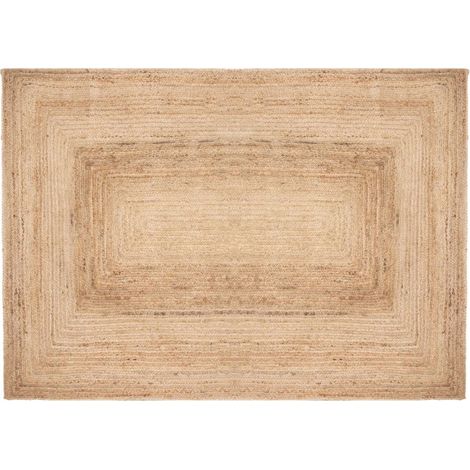Atmosphera – Tapis en jute végétal 160x230cm – Tapis tendance et déco – Entretien facile – Couleur naturel (1/3)