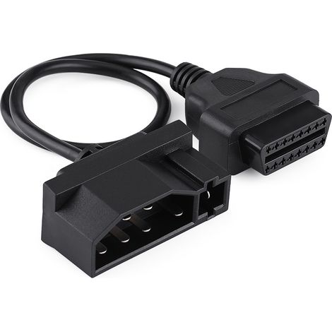 Adaptateur OBD2 16 broches vers 7 broches pour Ford, câble diagnostic connecteur OBDII (1/5)