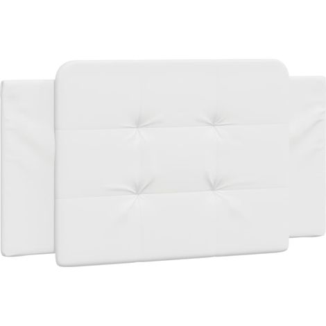 Maison Exclusive - Cuscino testiera Zadar Bianco 100 cm in Similpelle