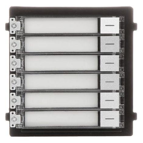 Hikvision DS-KD-KK Externes 6-Tasten-Erweiterungsmodul für Intercom-Video-Gegensprechanlagen der DS-KD8003-Serie