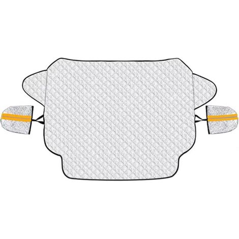 Enowelir Couverture Pare-Brise Voiture Couverture Magnétique Bache Pare Brise Voiture - Protection hivernale Protège Contre Vent Neige Poussière Givre Soleil - avec Aimant (1/4)